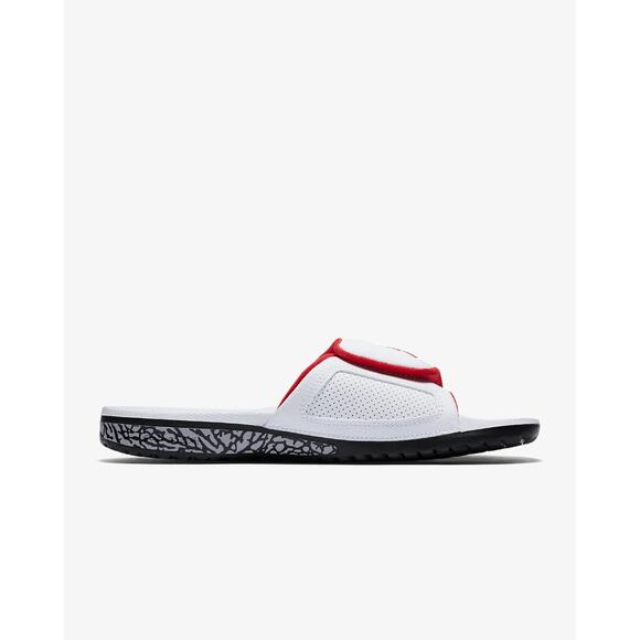 NEW Nike Air Jordan Hydro III 3 Retro White Red Slides 854556 103 - SIZE 8 MENS